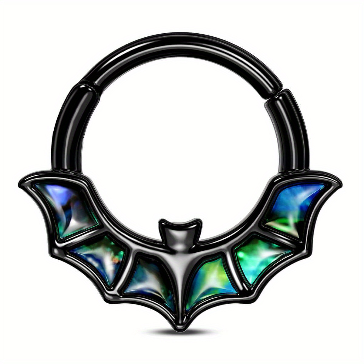 

16g Abalone Shell Flying Bat Septum Ring