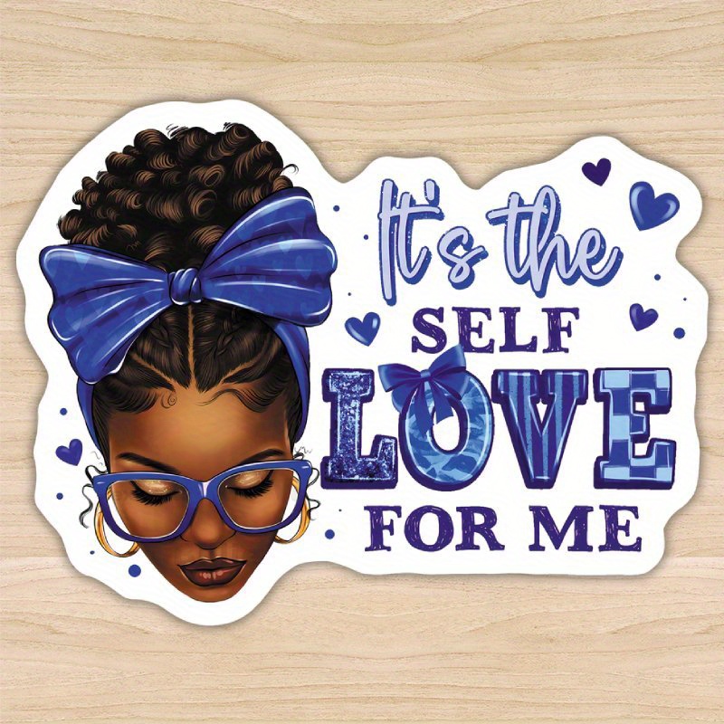 

1pc Polypropylene Sorority Inspired Sticker With Bow And Glasses Motif - 'it's For Me' Decal For Laptops, Water Bottles, Notebooks