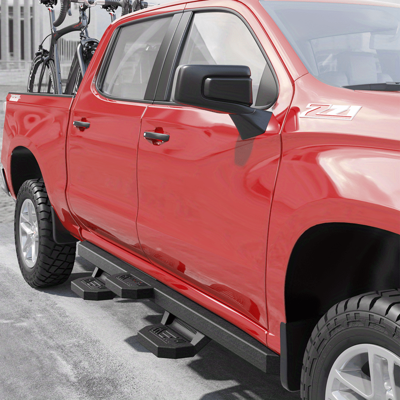 

Fit 2005-2023 Toyota Tacoma Side Steps Black