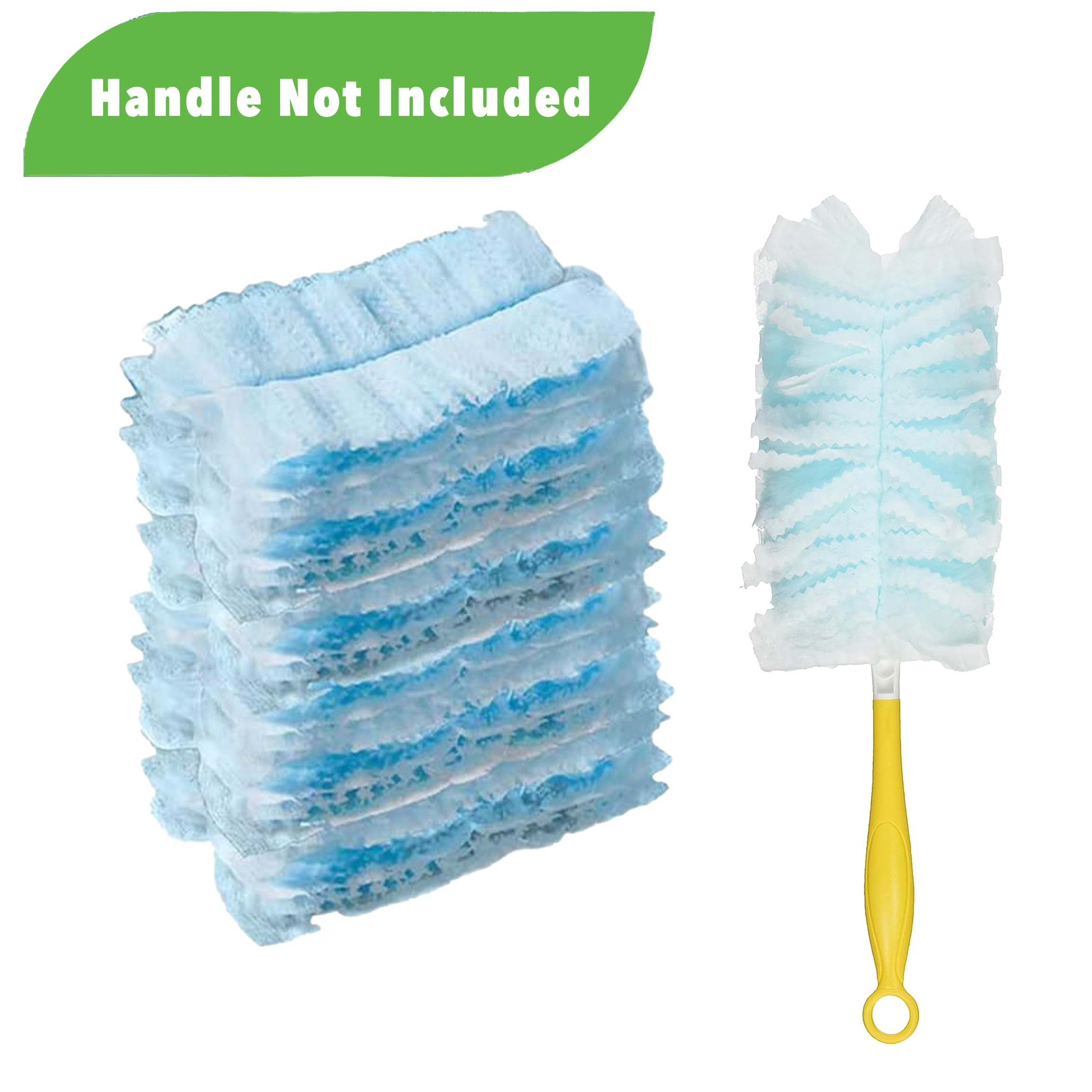 10pcs set electrostatic dust brush head refills household dust removal brush heads replacement duster heads refills for laundry furniture car keyboard cleaning supplies handle not included details 1