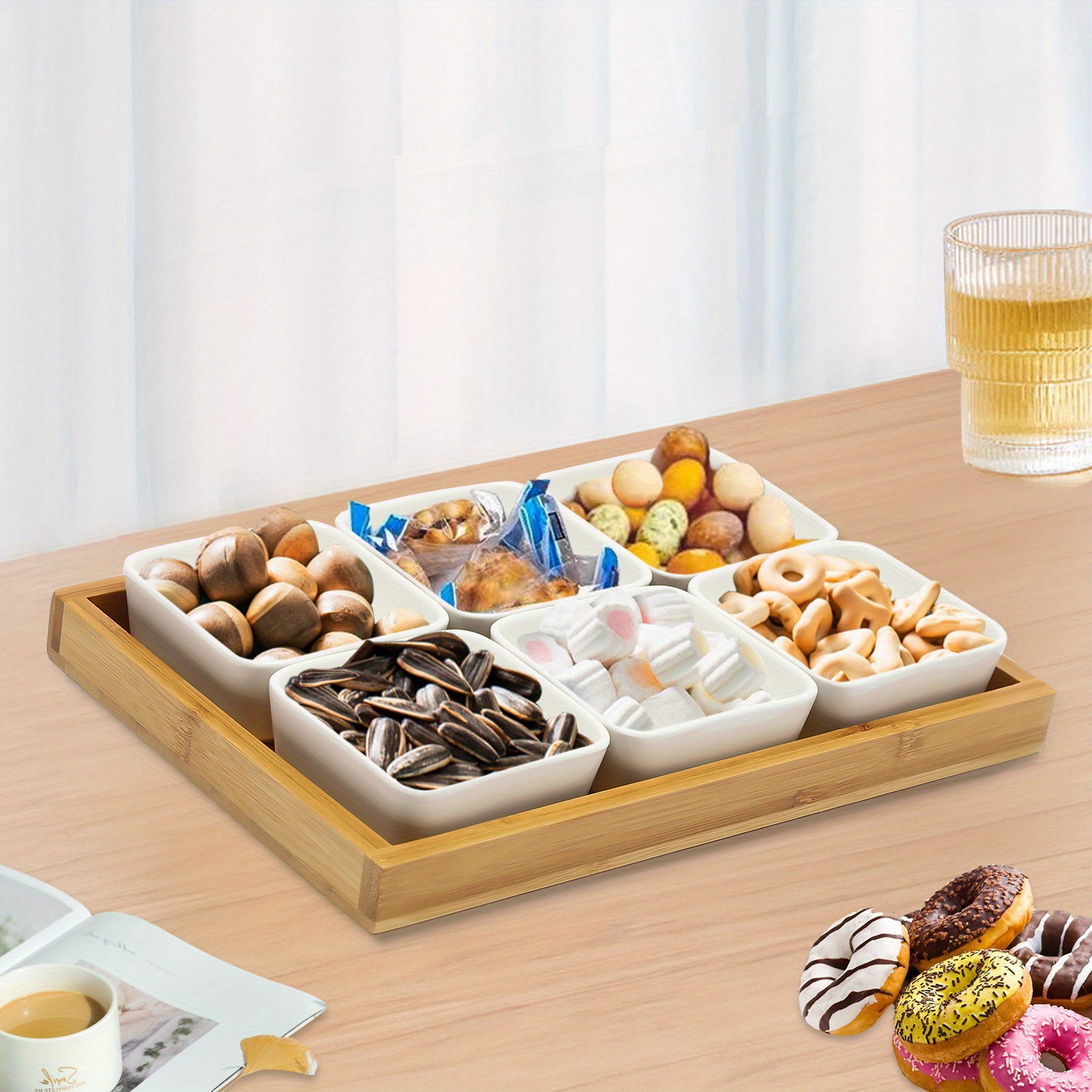 ceramic snack serving piece tray serving platter - Temu