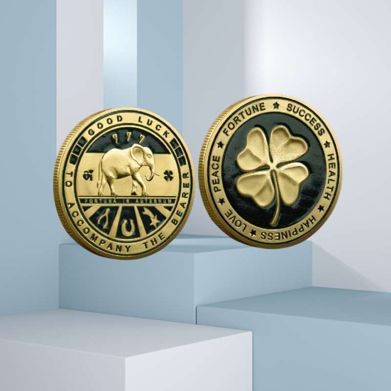 

Leaf Commemorative Coin - Golden Alloy, Gift For On Halloween Or Christmas