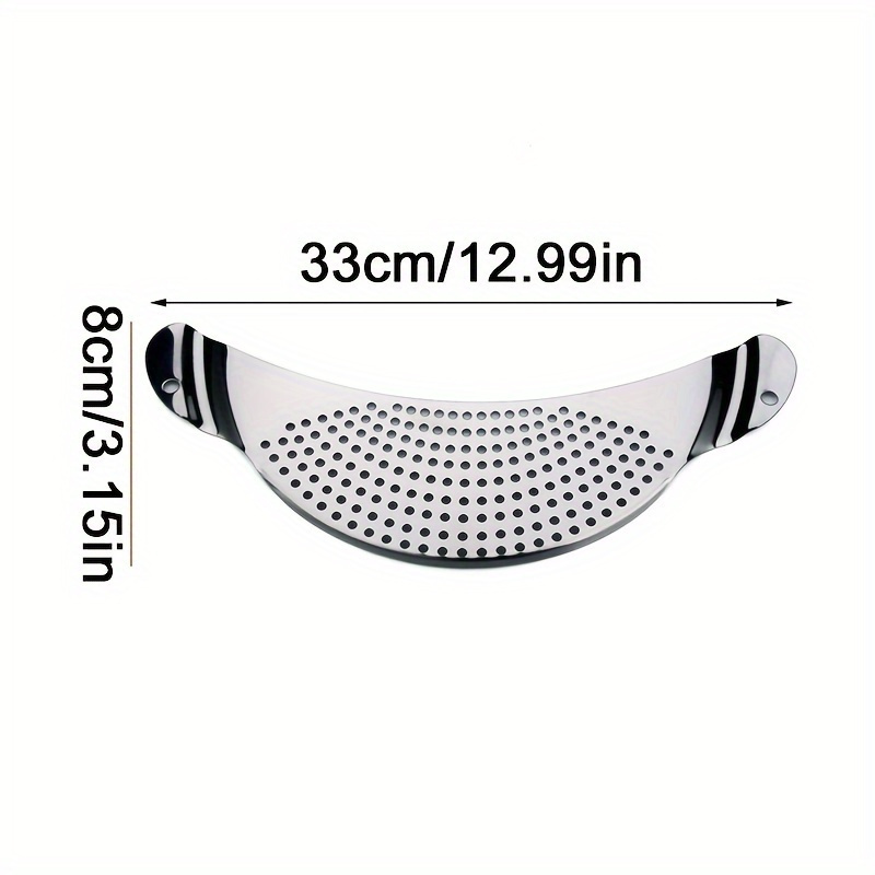 TEMU 1pc Kitchen Stainless Steel Pot Strainer, Hand Held Pot Drainer, Fruit Washing Filter For Restaurant