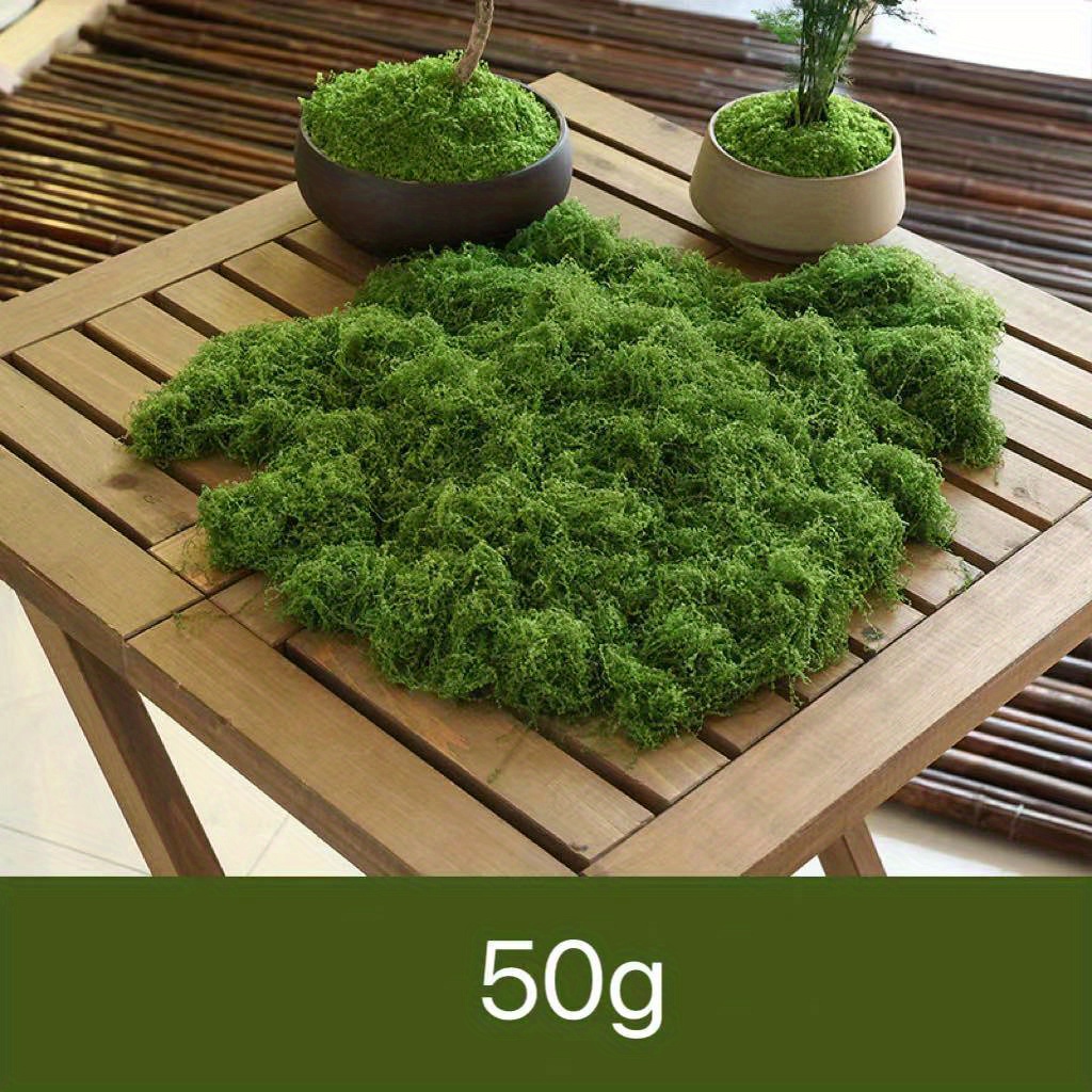 artificial moss grass turf   in 30g 50g and 100g for landscape bonsai projects     micro landscapes ideal for st patricks day and easter decorations