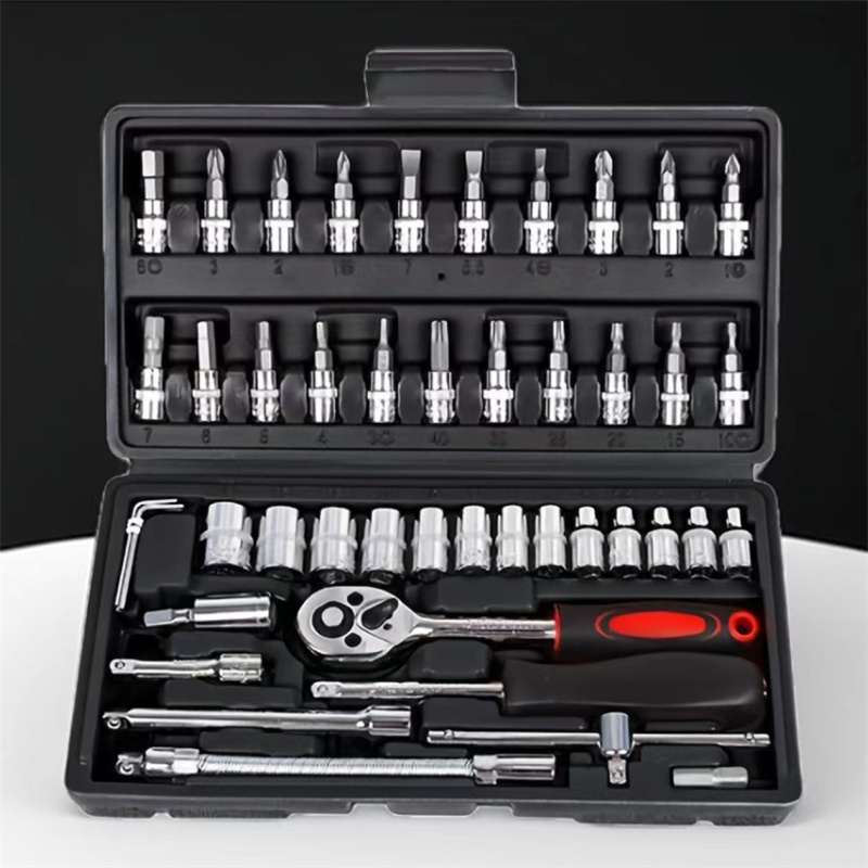 Professional Auto Repair Tool Set Manual Ratchet Socket Kit Temu