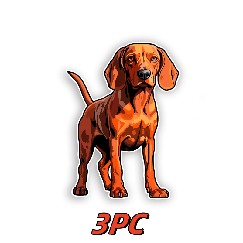 

3pcs Coonhound Vinyl Stickers - Weatherproof & Waterproof Decals For Laptops, Water Bottles, Skateboards & More - Matte ,