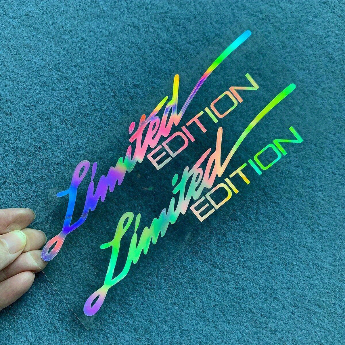 4pcs Edition Reflective Stickers For Cars, Motorcycles, Trucks, Bicycles, Edition Badges, English Letter Stickers For Decoration.