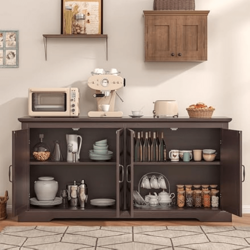 70-Inch Farmhouse Buffet Cabinet