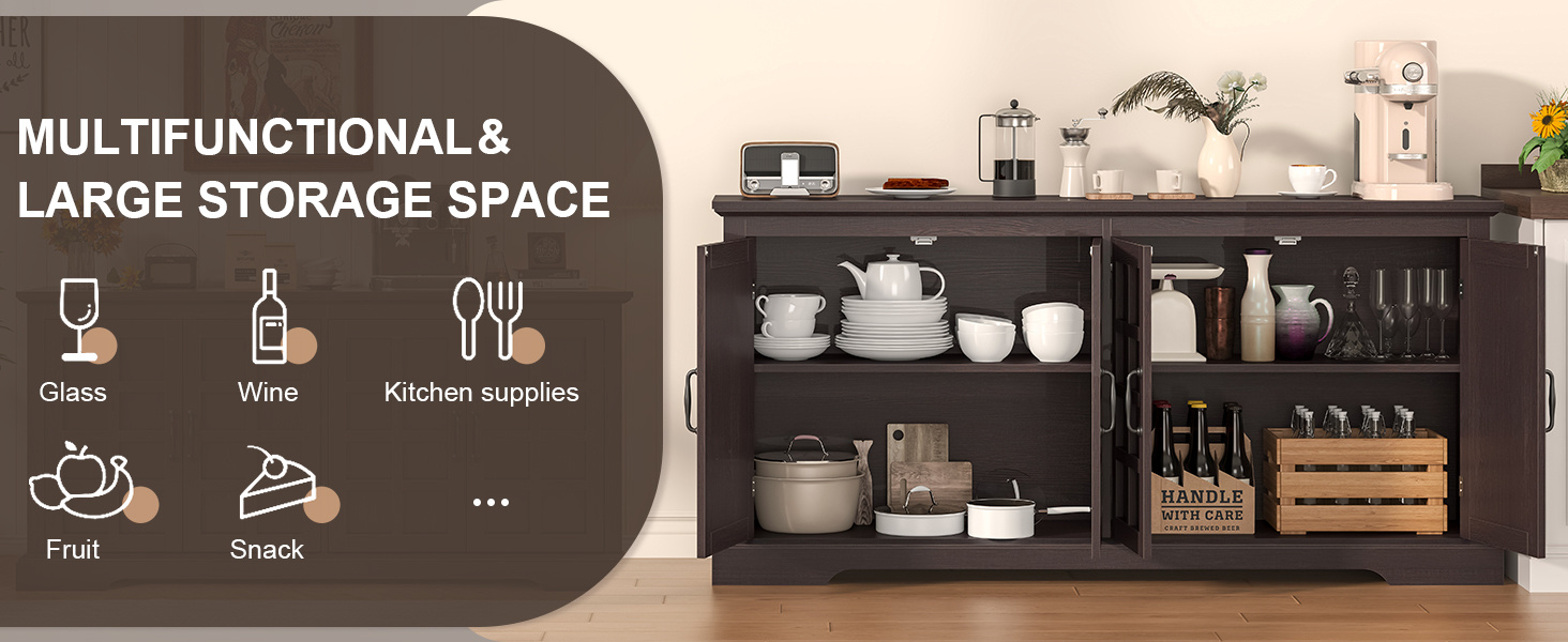 Farmhouse Buffet Storage Detail