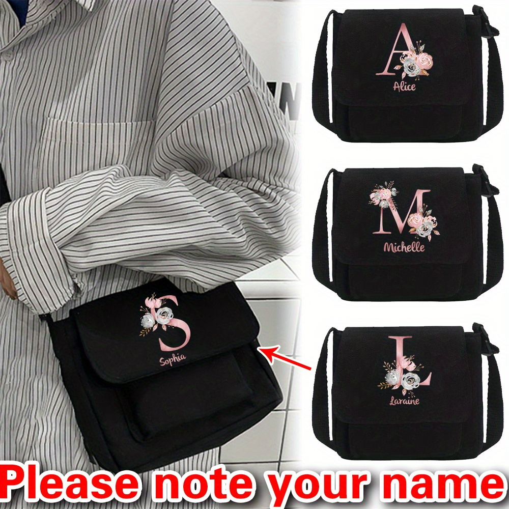 

[customized Products] Free Custom Personalized Name Light Luxury Messenger Bag Youth Version Wild Shoulder Bag Women's Travel Organizer Handbag Cow