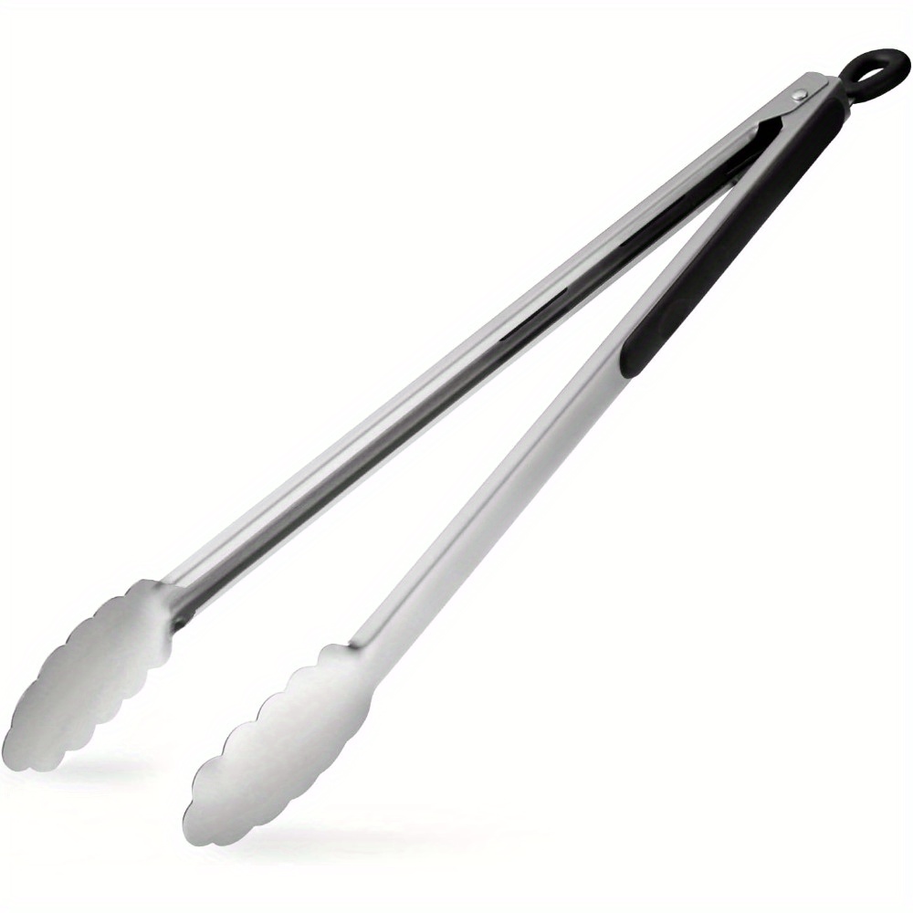 

Grill Tongs, Extra Long Bbq Tongs, Steel Metal Tongs For Cooking, Grilling, Barbecue/bbq, Buffet