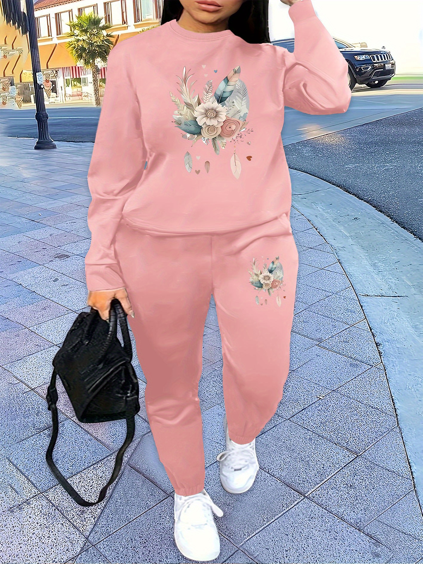 Ladies Sweatpants Set Sweatsuit Women's Champion Hoodie And