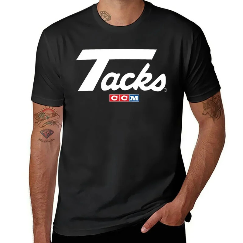 

Ccm Tacks Retro Ice Hockey -shirt Tops Shirt Anime Figures Heavyweight T-shirts For Men