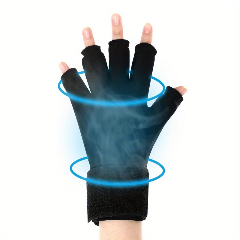 

Finger Ice Glove For Women And Men, Adjustable Wrist Strap Hand Wrist Ice Pack, Cold&heat, Reusable Gel Cold Pack 1pc