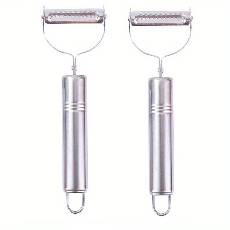 TEMU 2pcs, Premium 2-in-1 Vegetable Peeler, Cutter, , , Scraper - Multi-functional Kitchen Essential For Fruit, Potatoes, , - Restaurant, Commercial, And Home Use