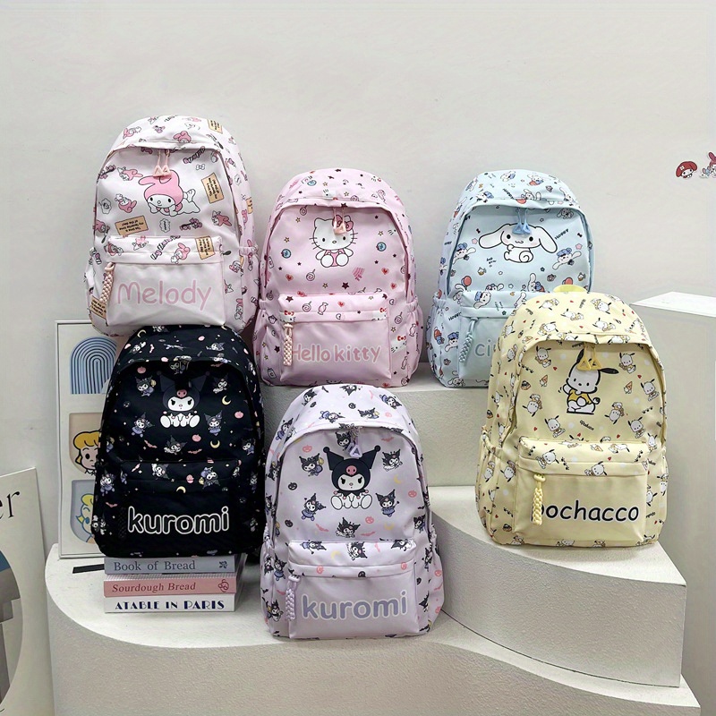   oversized capacity cartoon travel backpack printed leisure trend fashion shoulder bag large casual weekend backpack