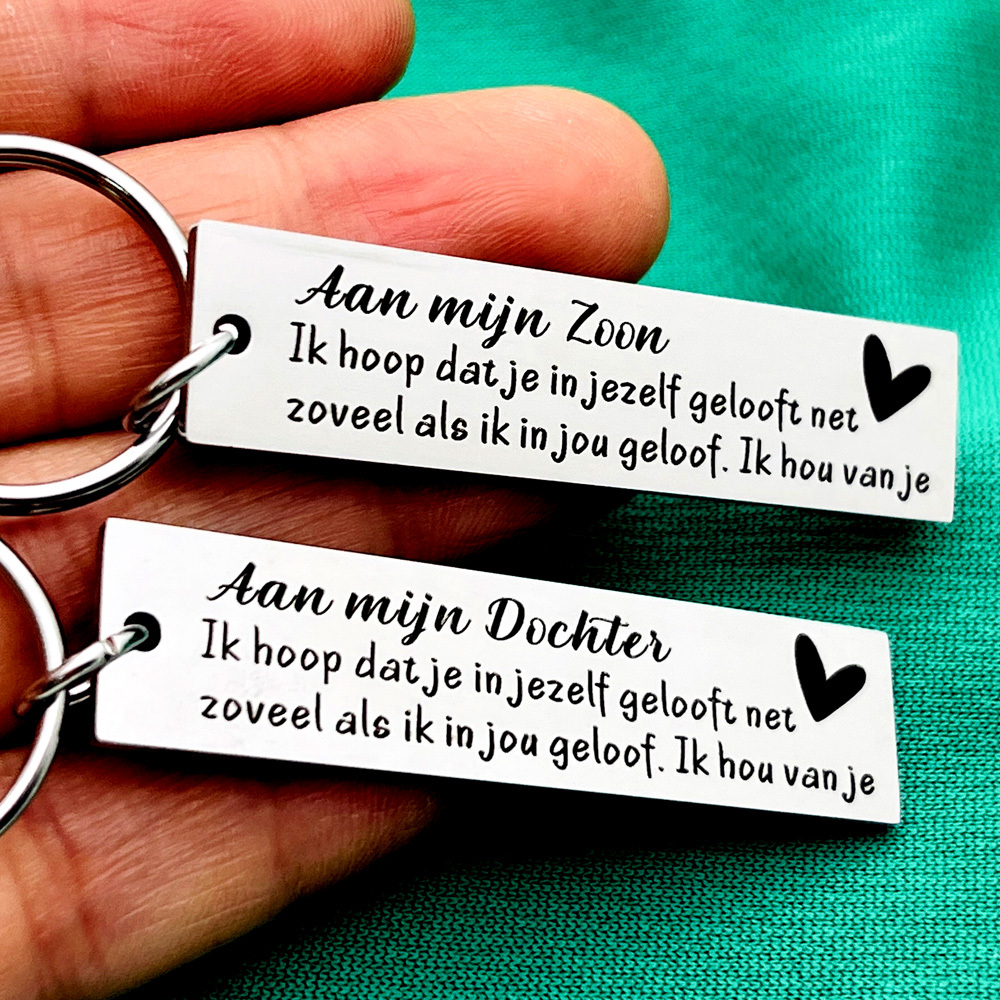 

Inspirational Stainless Steel Keychain - Encouragement For , Keyring