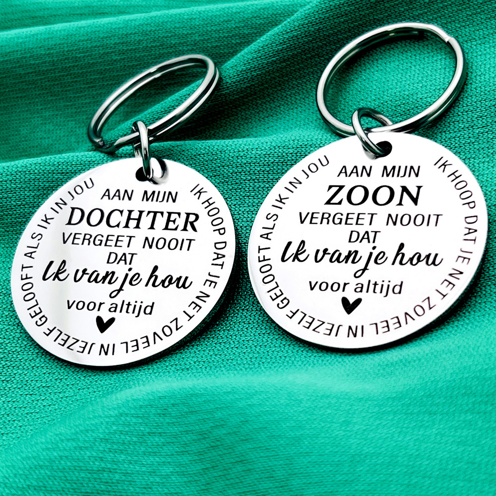 

Netherlands Inspirational Keychain: Steel Birthday/christmas Gift For Men