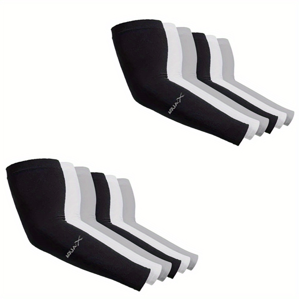 TEMU 6 Pairs Breathable Sun Protection Sets-cooling, Suitable For Driving, Golfing, Fishing, Cycling, Hiking And Sports