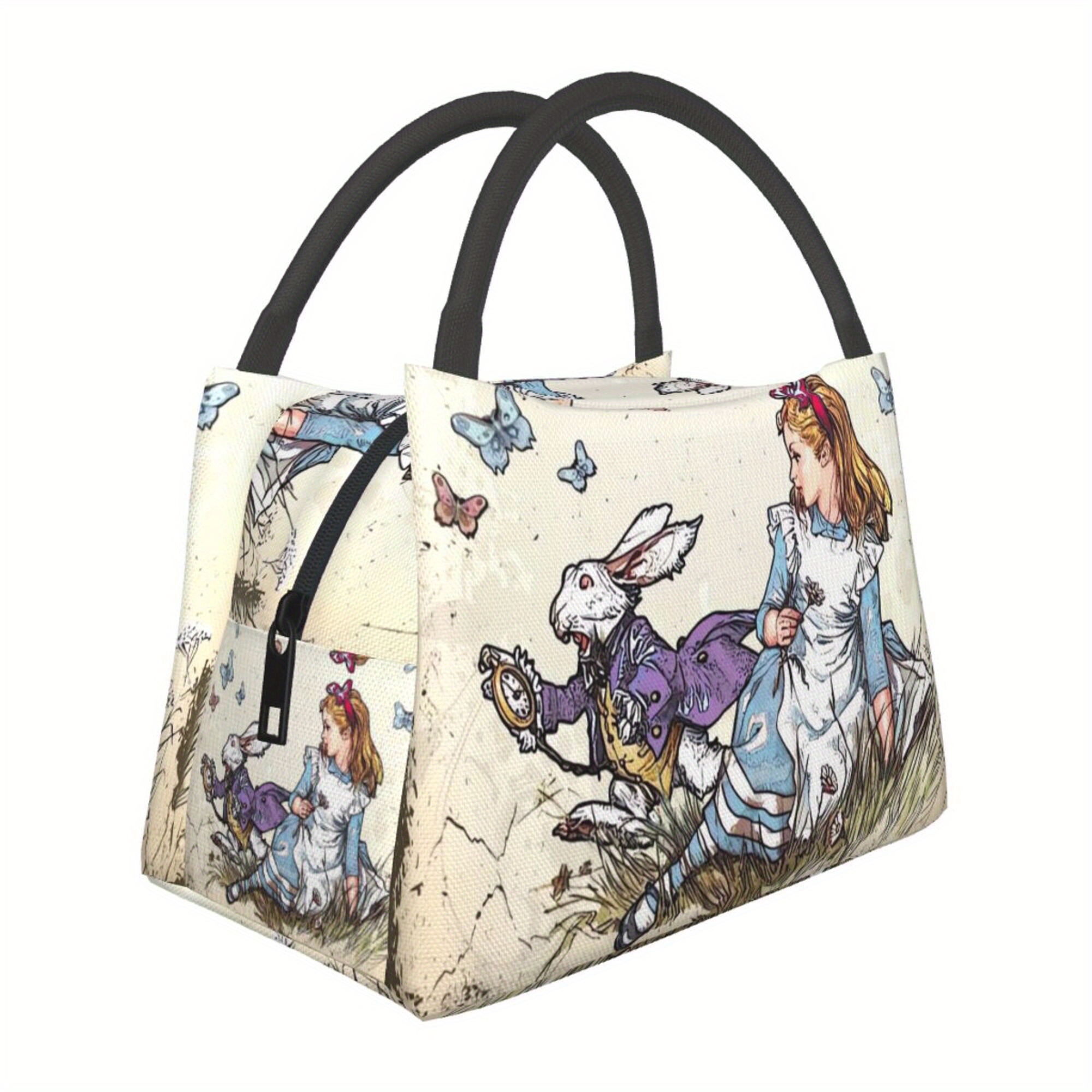 

Fairy Tale Rabbit And Girl Print, Reusable Insulated Bag, 11x6.3x6.7 In, Suitable For Camping, Picnics, Beaches, And Outdoor Activities