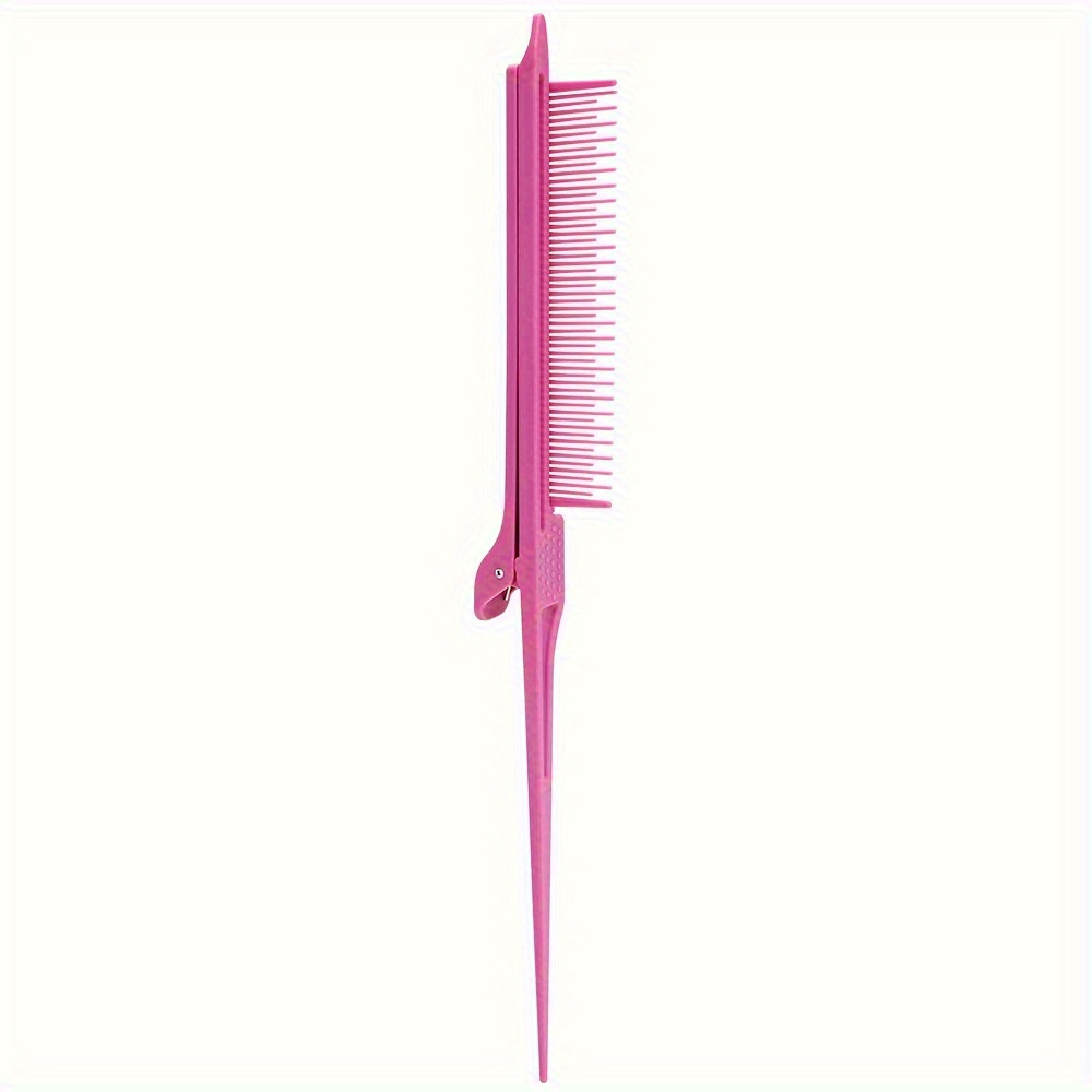 TEMU 1pc, Highlighting Comb, High Gloss Comb, Multi-functional Plastic Hair Salon , Styling Comb, Hair Clip Braiding For Tools