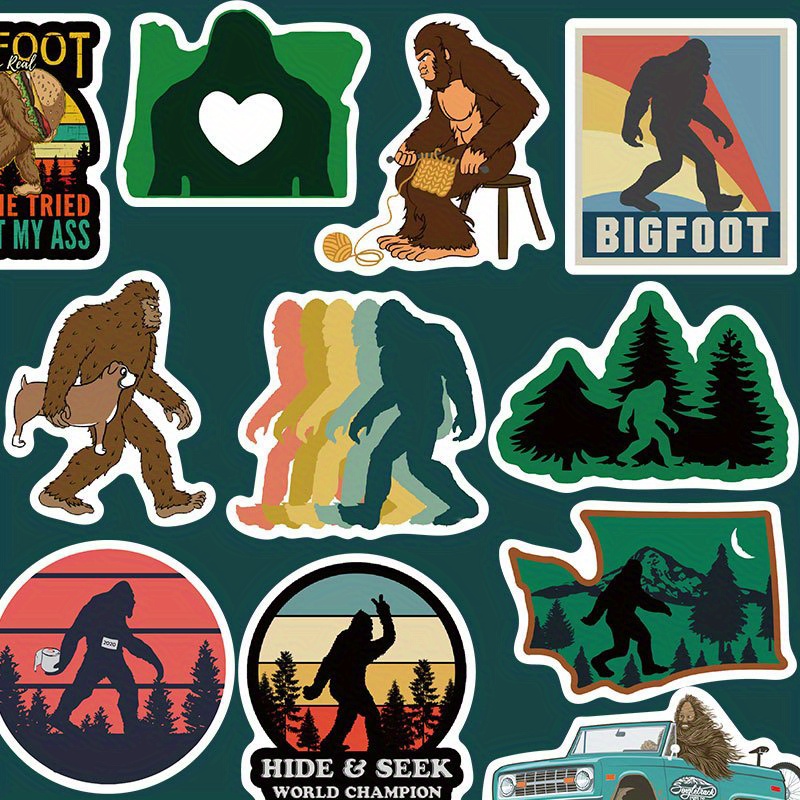 

Gutbd 50pcs Waterproof Gorilla Graffiti Stickers - Decals For Luggage, Skateboards & Journals