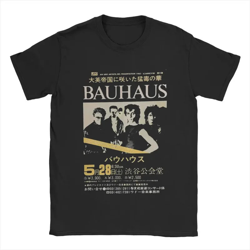 

Bauhaus T-shirt For Men Leisure 100% Cotton Tee Shirt Crewneck Short Sleeve T Shirts Plus Size Clothes