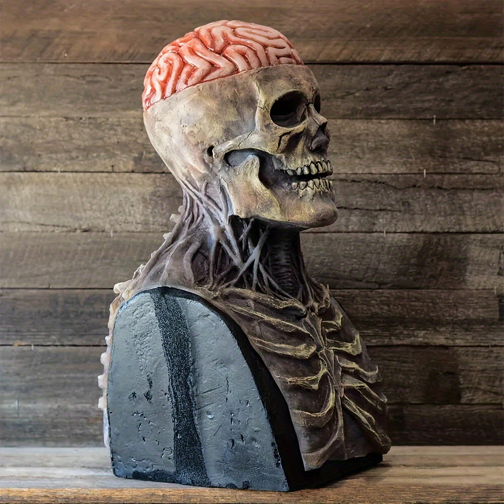 máscara de calavera elegante para hombres - cabeza completa de látex,   para halloween, carnavales y disfraces de navidad 3