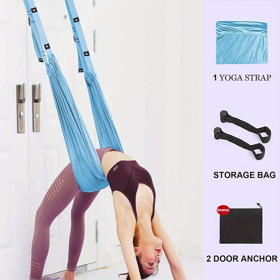 Sangle D'étirement Aérien Pour Jambe Et Hanche | Yoga, Danse, Fitness - Avec Ancrage Porte - 11