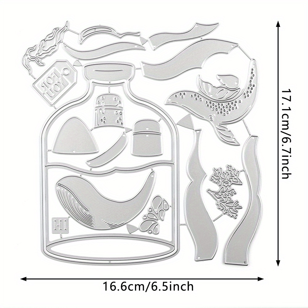 Image of Drifting &simulated Environment Metal Cutting Dies, Embossing Diecut For Diy Card Making Scrapbooking Supplies, Template Mould, Photo Album Die Cuts For Craft Decoration