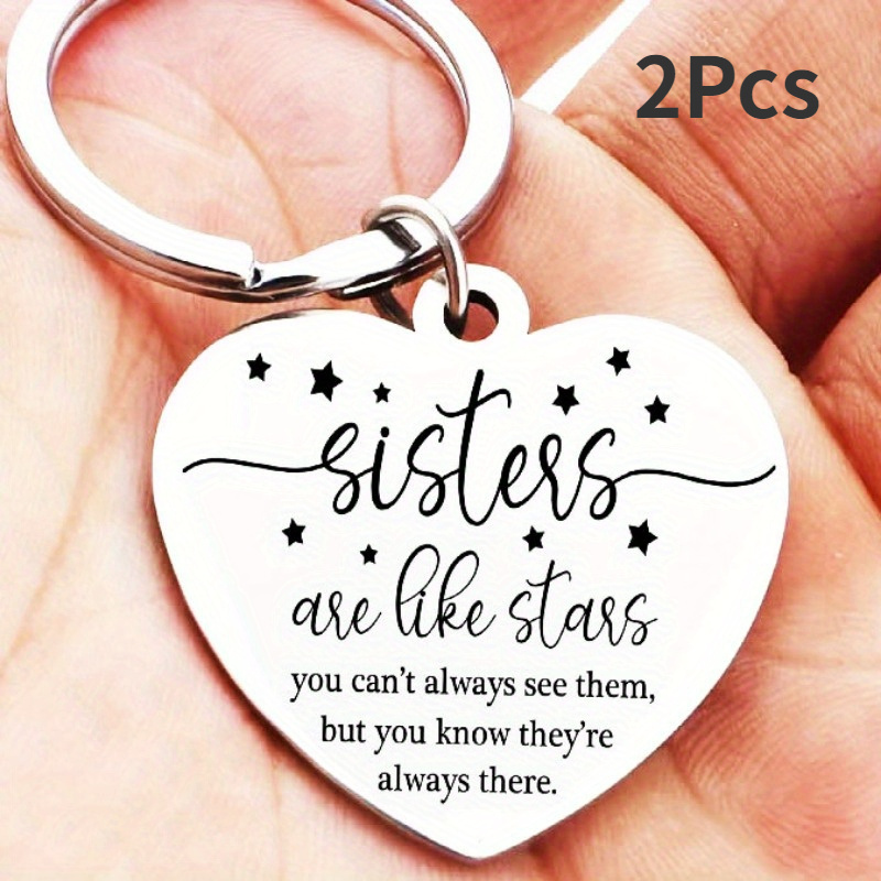 

2pcs Sister , Keychain Keyring