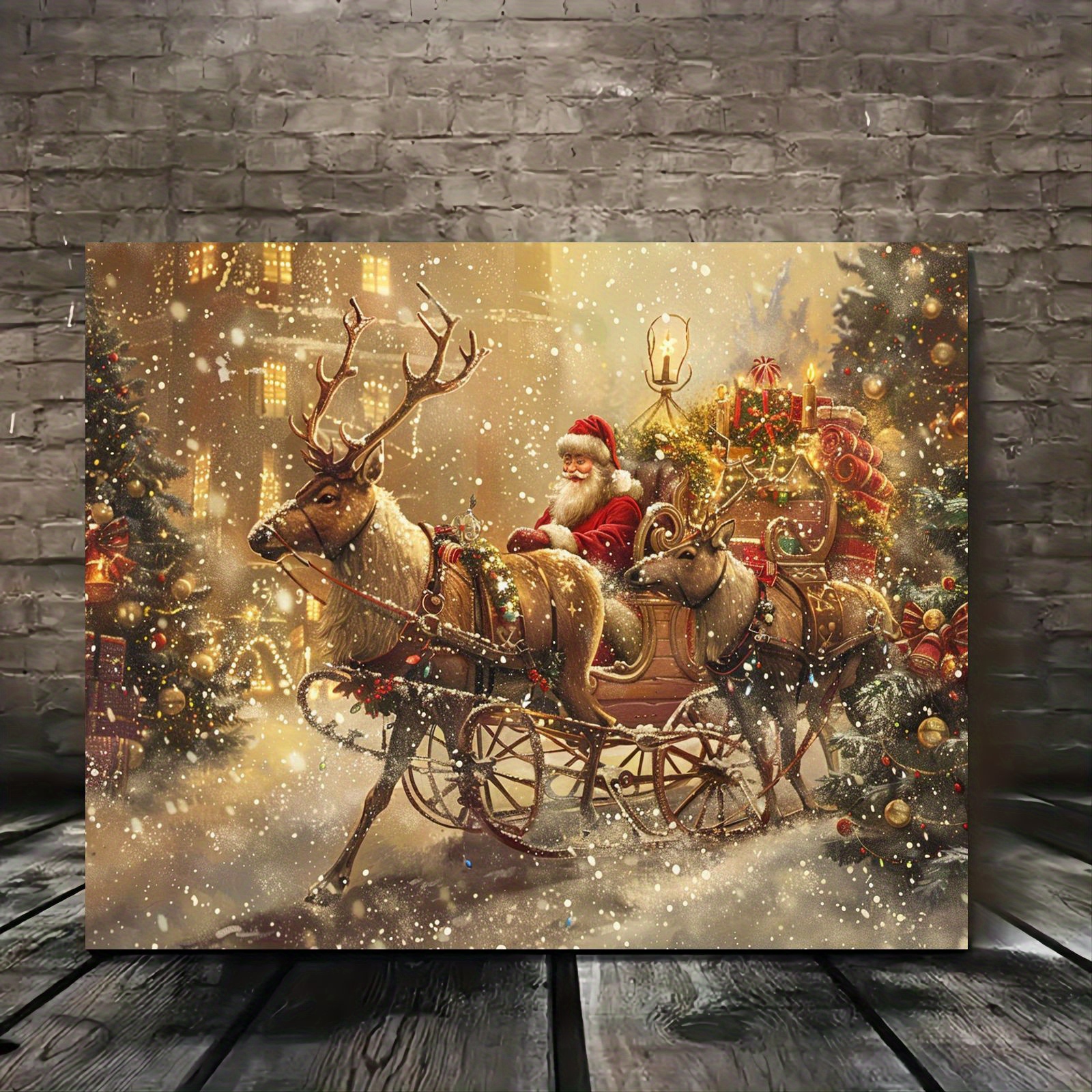 

And , Oil Painting For Christmas , Decoration, Ready To , 11.8x15.7 , Multifunctional For - 1
