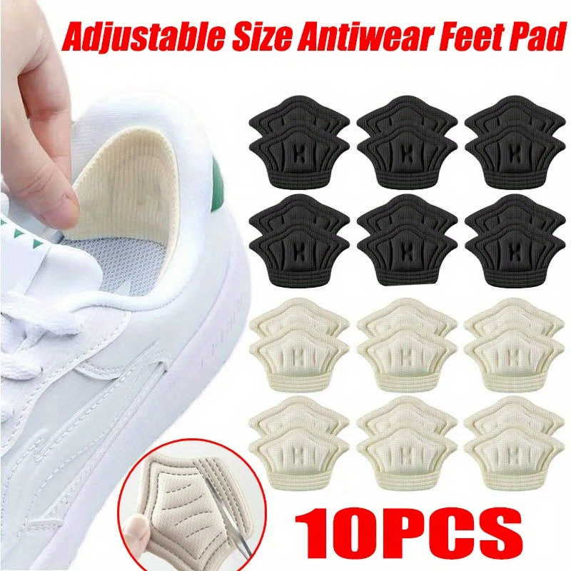 

4pcs/2pairs, 10pcs/5pairs Sports Shoe Insole Pads Anti-wear Foot Protector Pads, Back Sticker