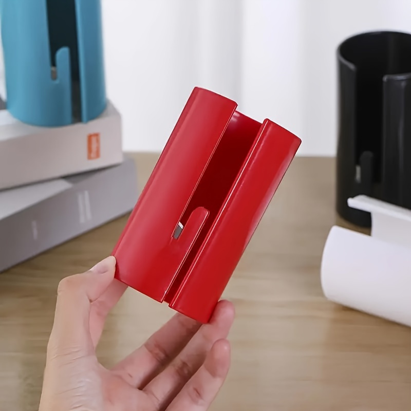 1pc Mini Round Paper Cutter - Portable Pocket Paper Trimmer, Silicone Material, Ideal for Crafts, Gift Wrapping, No Battery Needed, Perfect for Winter, New Year
