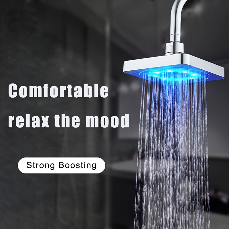 Romantic Automatic 7 Color Changing LED Light Bathroom Water Glow