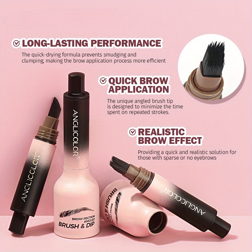 [Popular Choice] Waterproof Long-Lasting Eyebrow Tint Cream with Brush, Smudge-Proof Liquid Eyebrow Pencil for Precise, Natural-Looking Brows, Eyebrow Gel Waterproof, Pen, Eyebrow Tinting Cream