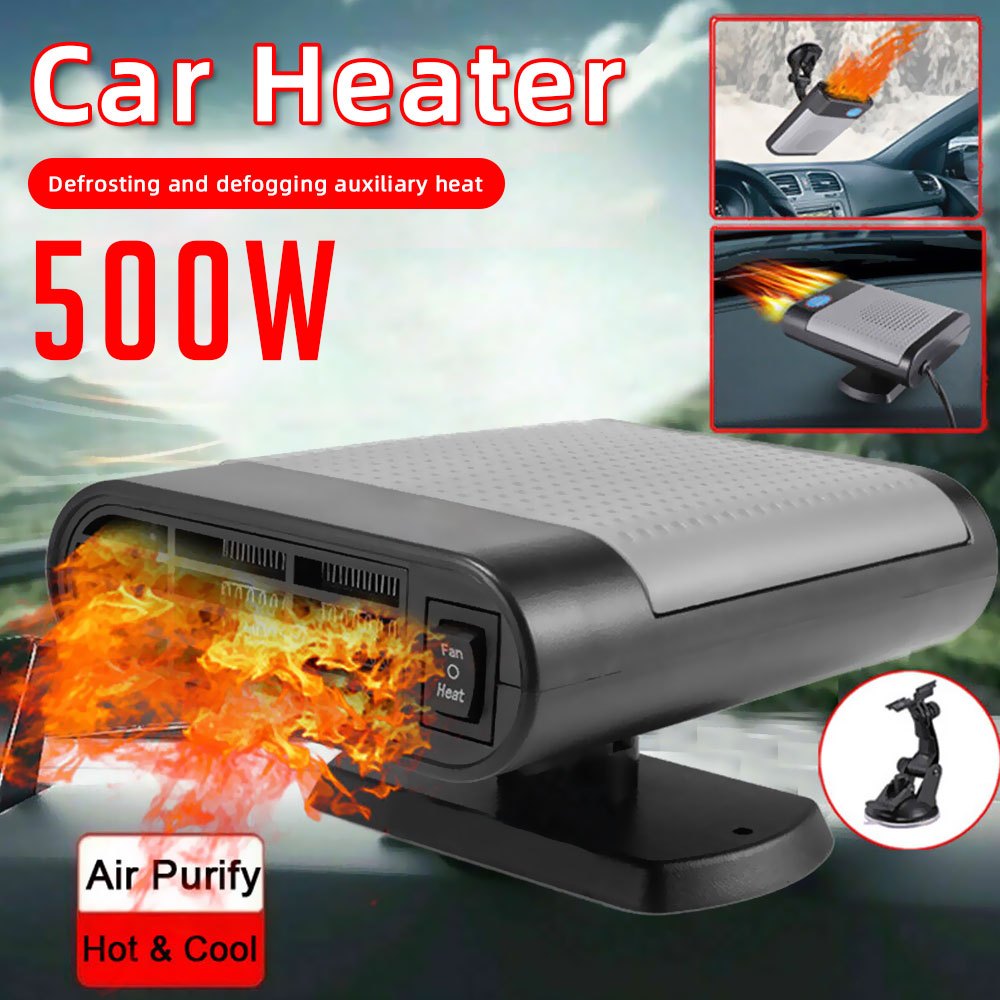 

500w Electric 12v Heater Cooler Portable For Camping Tent Van Truck