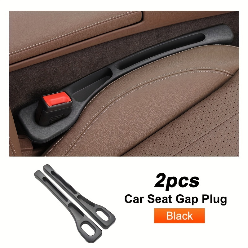 TEMU [customer Favorite] 2pcs Car Seat  Organizer Strips - Double Slot For Keys, Phones & - Leakproof Eva Material