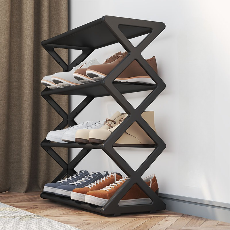 

4 Layer Shoe Rack, Sturdy And , Suitable For Wardrobes, Garages, And Corridors, Stackable Entrance Hall Shoe Rack, Can Multiple Pairs Of Shoes