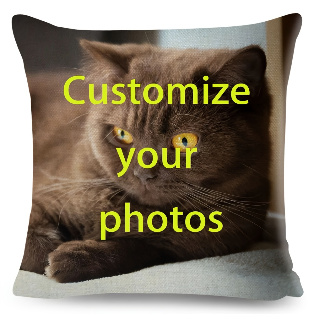 

18x18 Pillowcases, Set Of 1, Personalized Polyester For , , - For , - Customizable Any - Suitable 14+