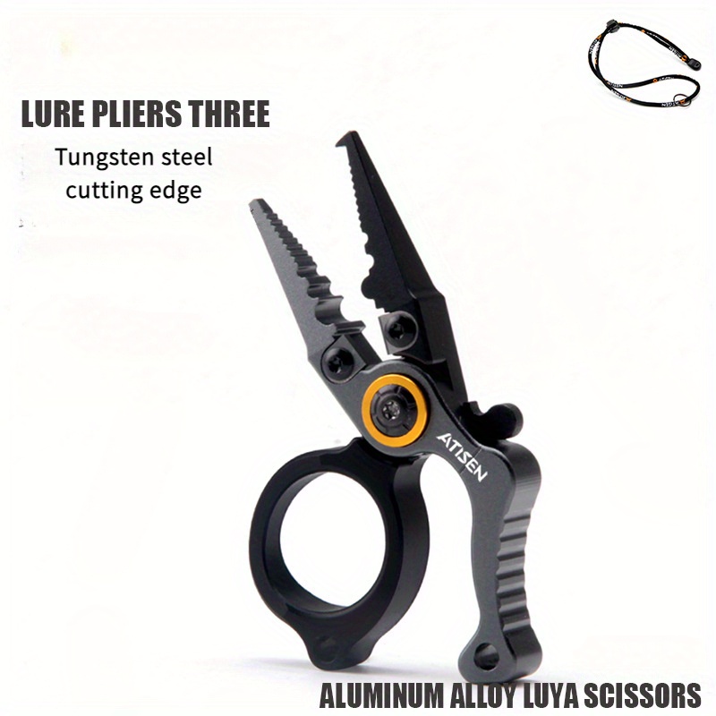 

Aluminum Alloy Fishing Pliers - Locking Design For Cutting & Loop Opening,