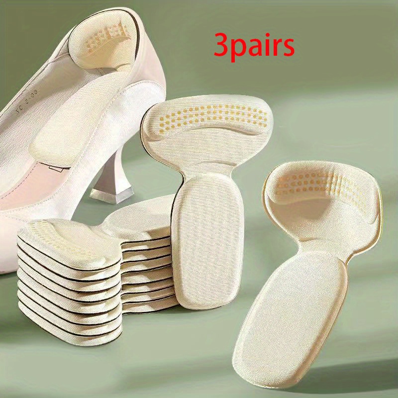 TEMU 6pcs 3 Pairs Durable Heel Adjustment Pad - Anti-fall And Comfortable Insole - Large To Small Anti-wear Foot Pad - Stylish High Heel Size Adapter
