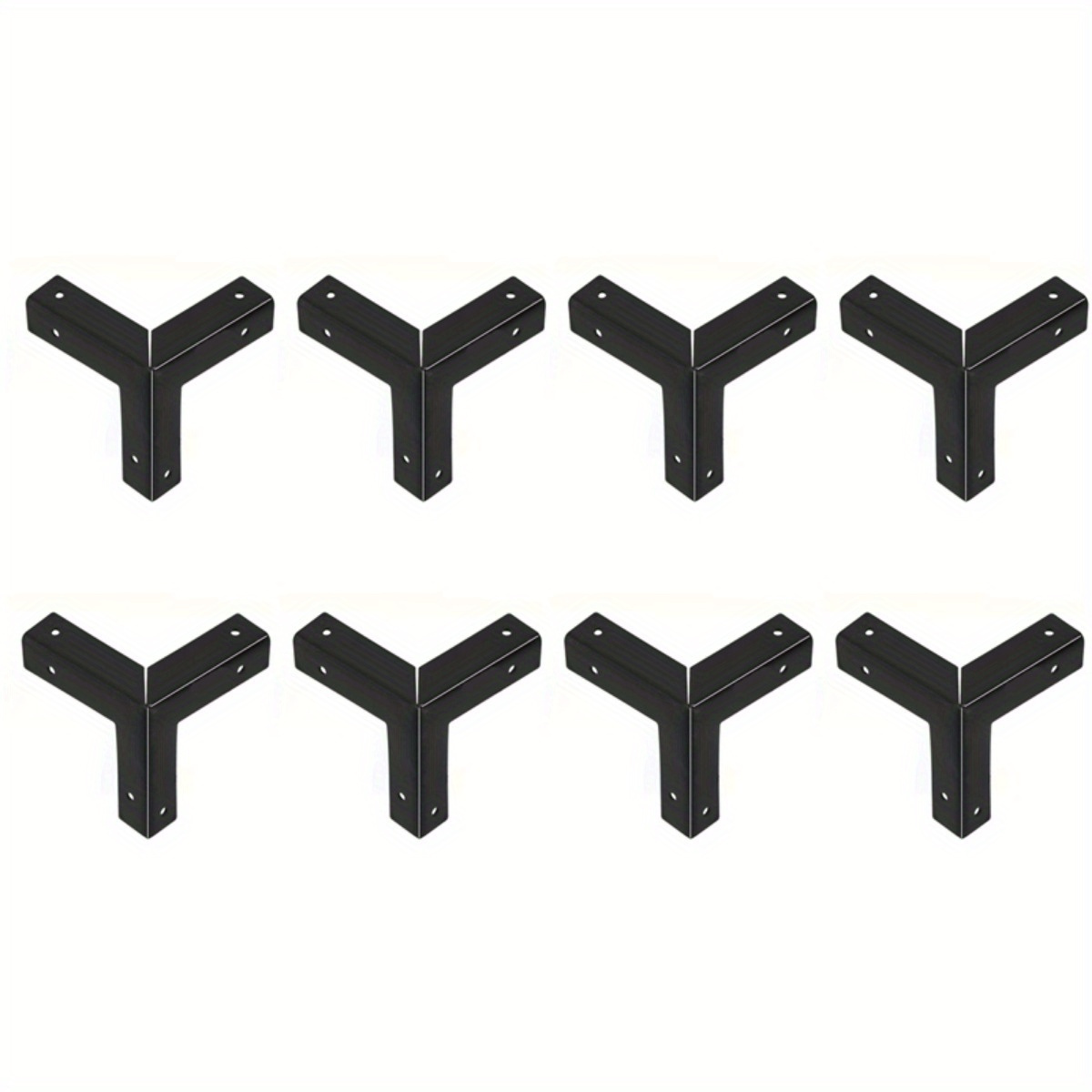 TEMU Set Of 8 Vintage Corner Guards, Designed For Wooden Boxes And Wine Containers, Furniture Hardware , Triangular Corner Brackets