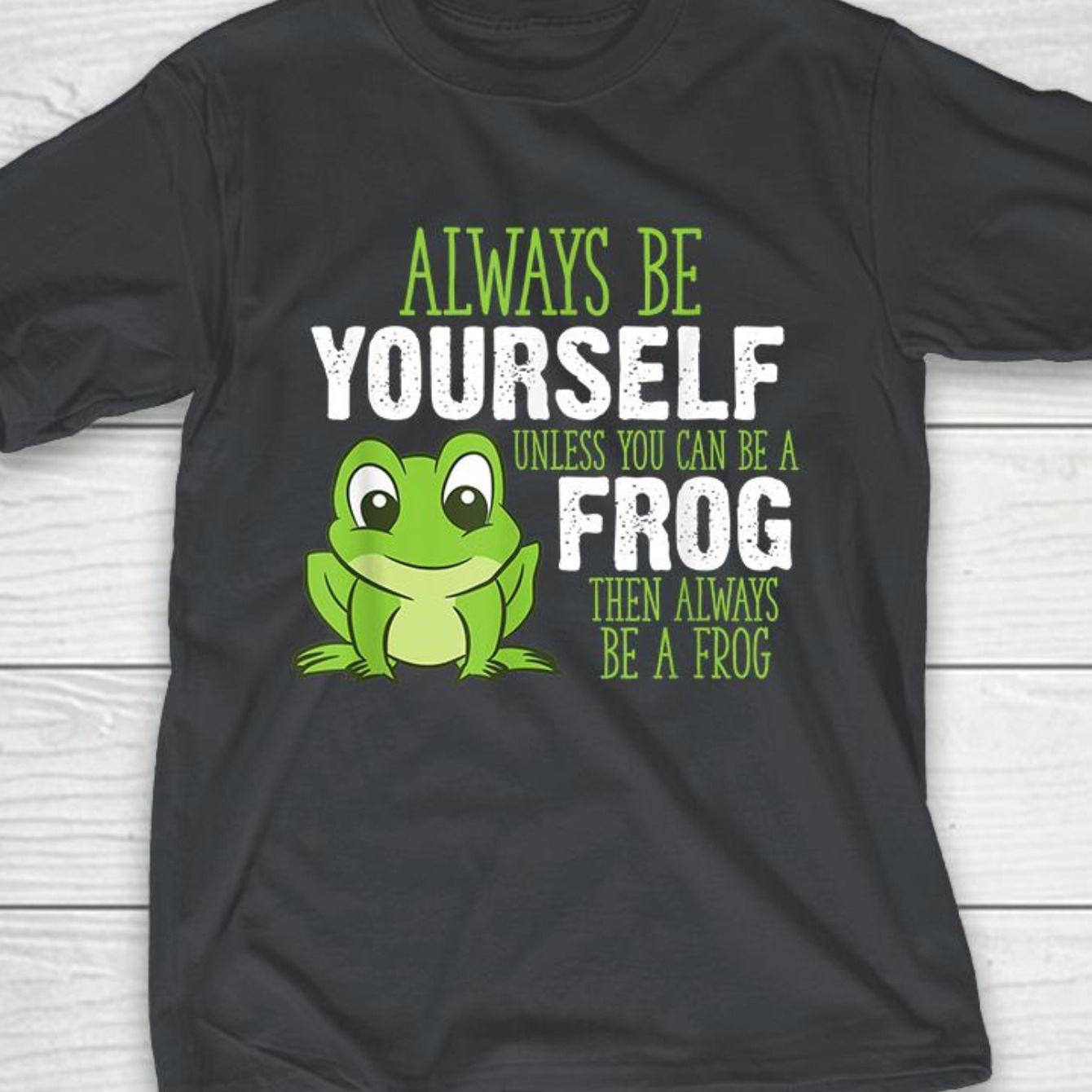 

100% Cotton T-shirt, Men's Personality, Frog Print, Men's Outdoor Casual Top, Comfortable And Stylish