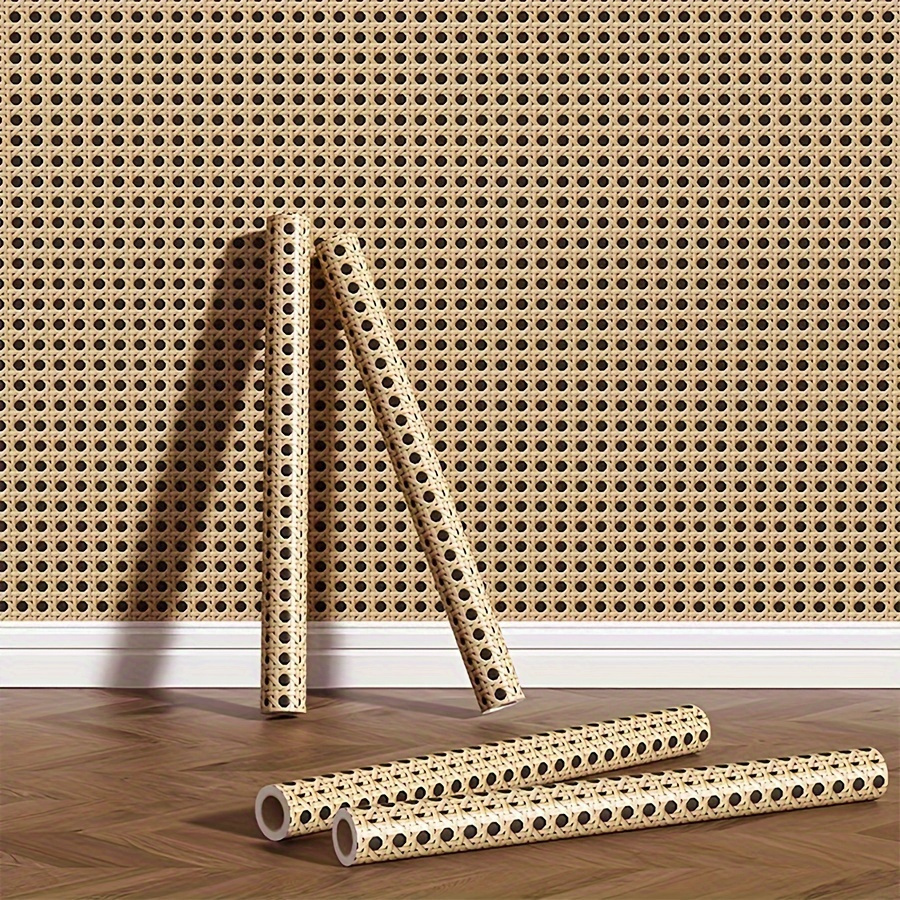 & Stick Honeycomb Grid Vinyl Wallpaper - Removable, Self-adhesive For Living Room, Bedroom, Kitchen Decor