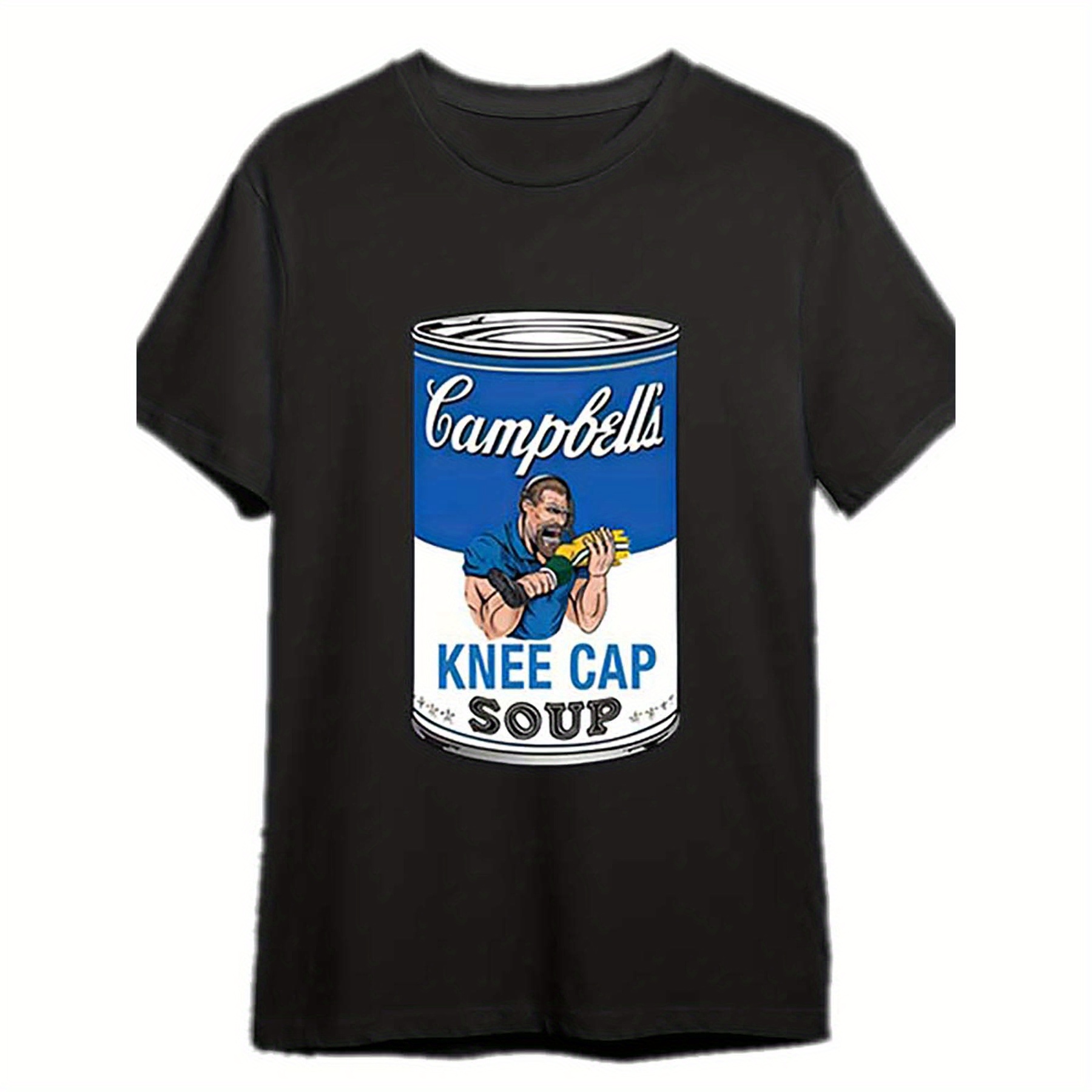 

&039;s Kneecap Soup Graphic T-shirt, Detroits Dan &039;s Knee Funny Men's Short Sleeve Graphic T-shirt Collection Black Prcap T Shirt 336504