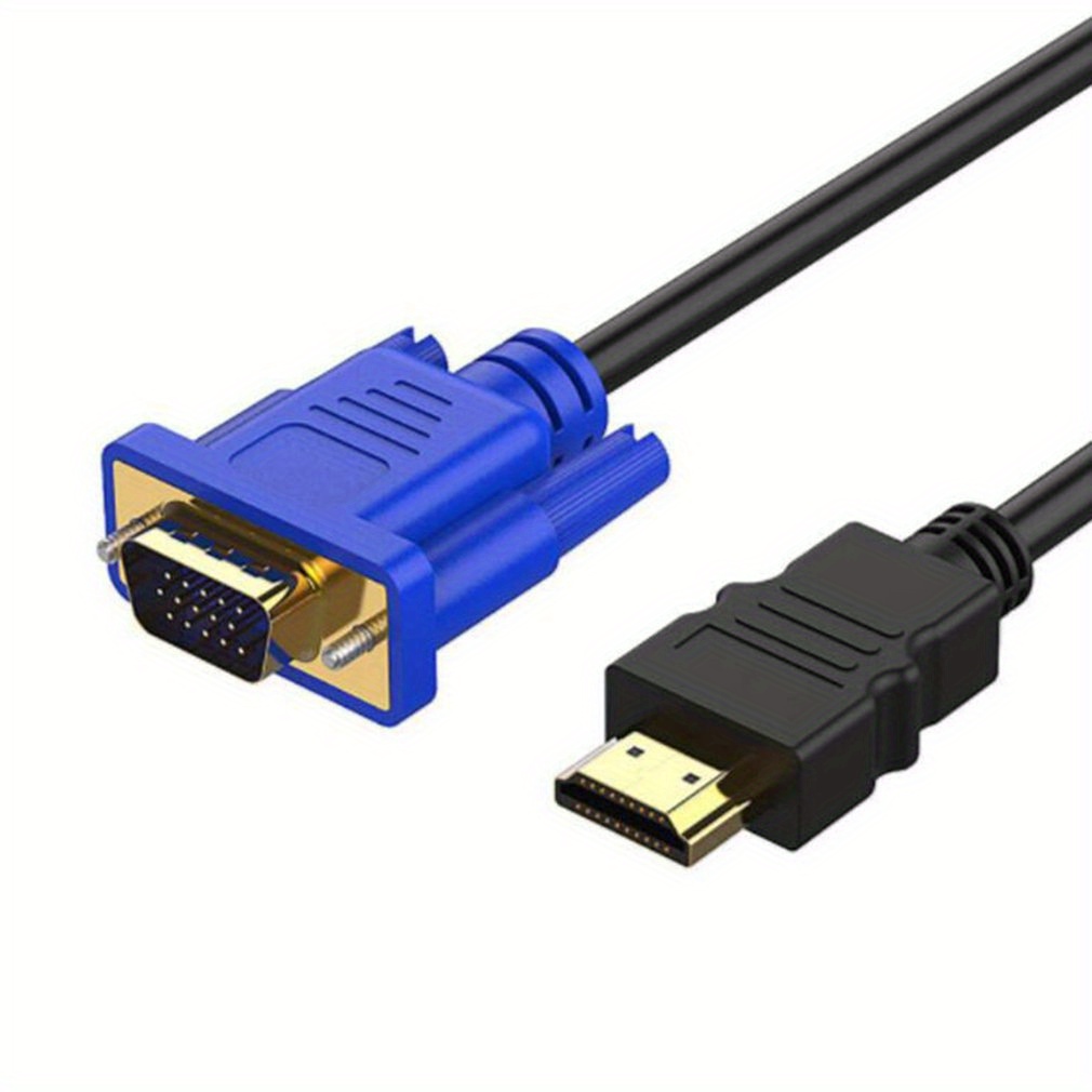 

Hdtv To Vga Adapter Cable, Hd Video Converter, 15ft/4.5m, No Power, No Battery, Male To Male Connector, For Tv, Dvd Player, Computer