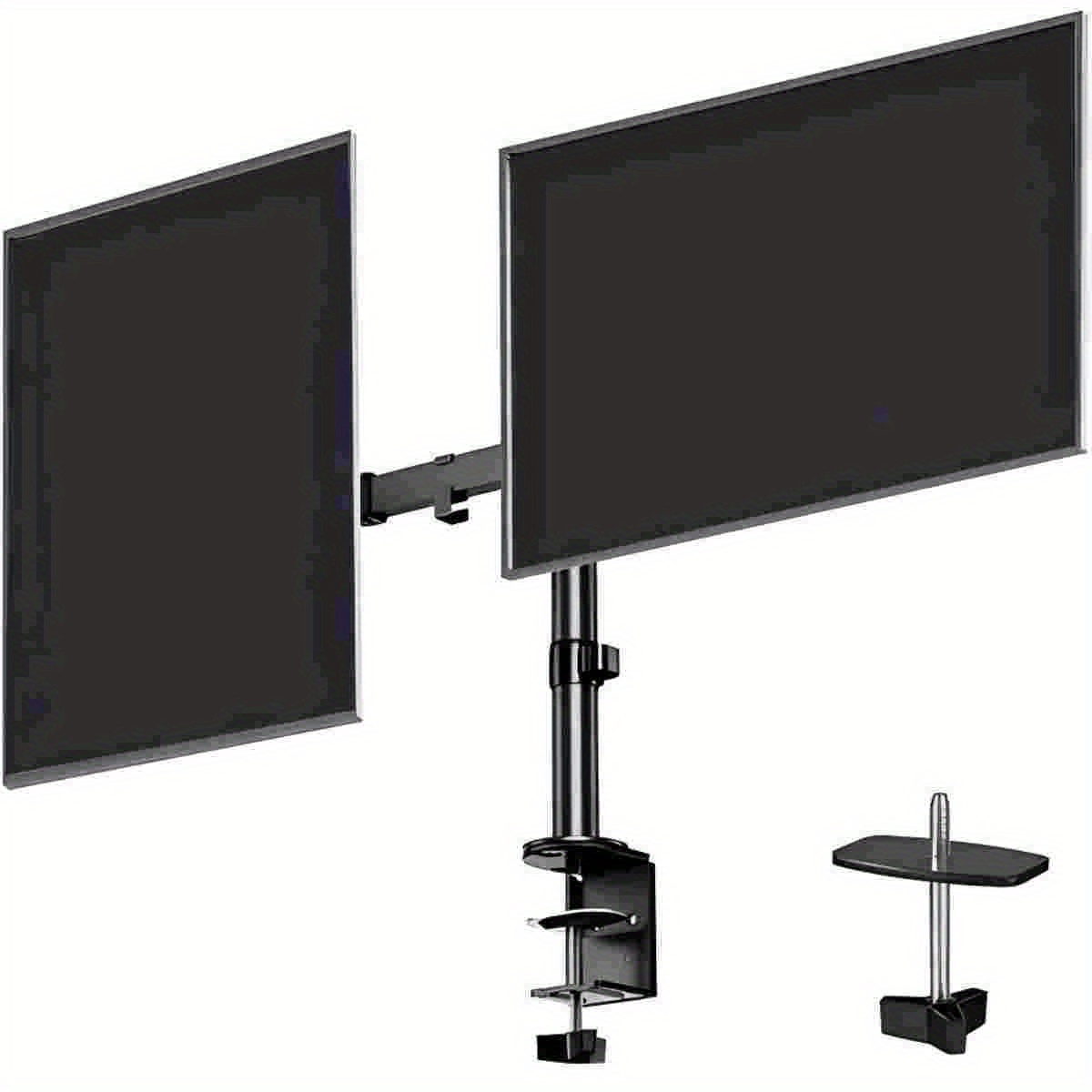 Support Double Moniteur Pour écran D'ordinateur De 13 à 32", Double Bras De Moniteur Pouvant Supporter Jusqu'à 9 Kg Chacun, Supports De Bureau à Mouvement Complet Pour 2 Moniteurs, Support De Moniteur