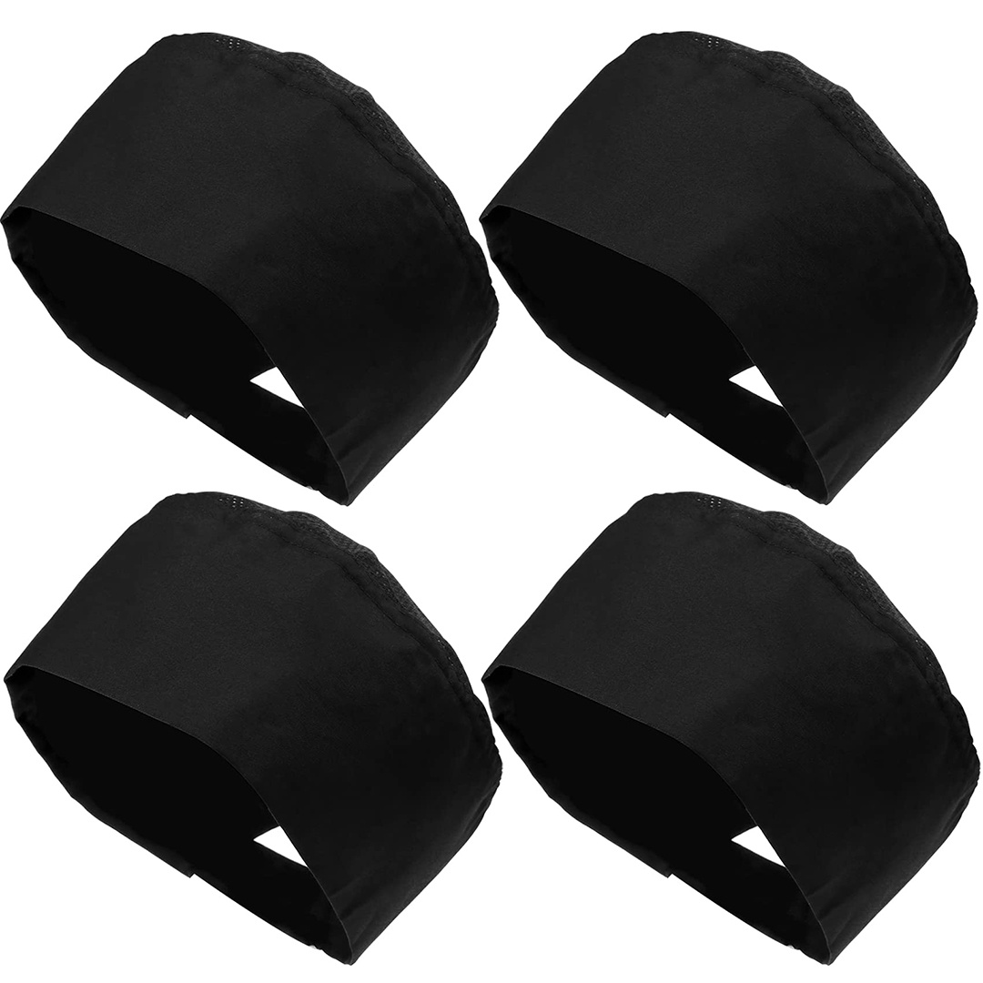 

Lot de 4 Toques de Chef Réglables avec Haut en Respirante - Légères, en Polyester, Lavables en Machine, Casquettes de Cuisine pour & , Accessoires de Chef