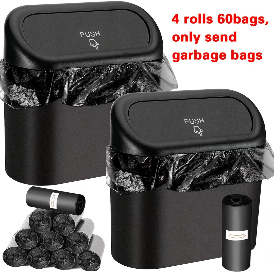 

Abs Trash - 4 , 60 - Disposable Car Bag Set - Non-food Bin Liners -